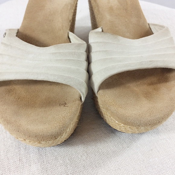Ugg Cream Wedge Espadrille Sandals- Wedding Ready! - Picture 7 of 8